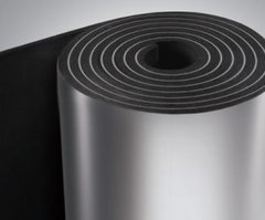 Каучуковая рулонная изоляция 6 х 1000, с алюминиевым покрытием, 6 мм